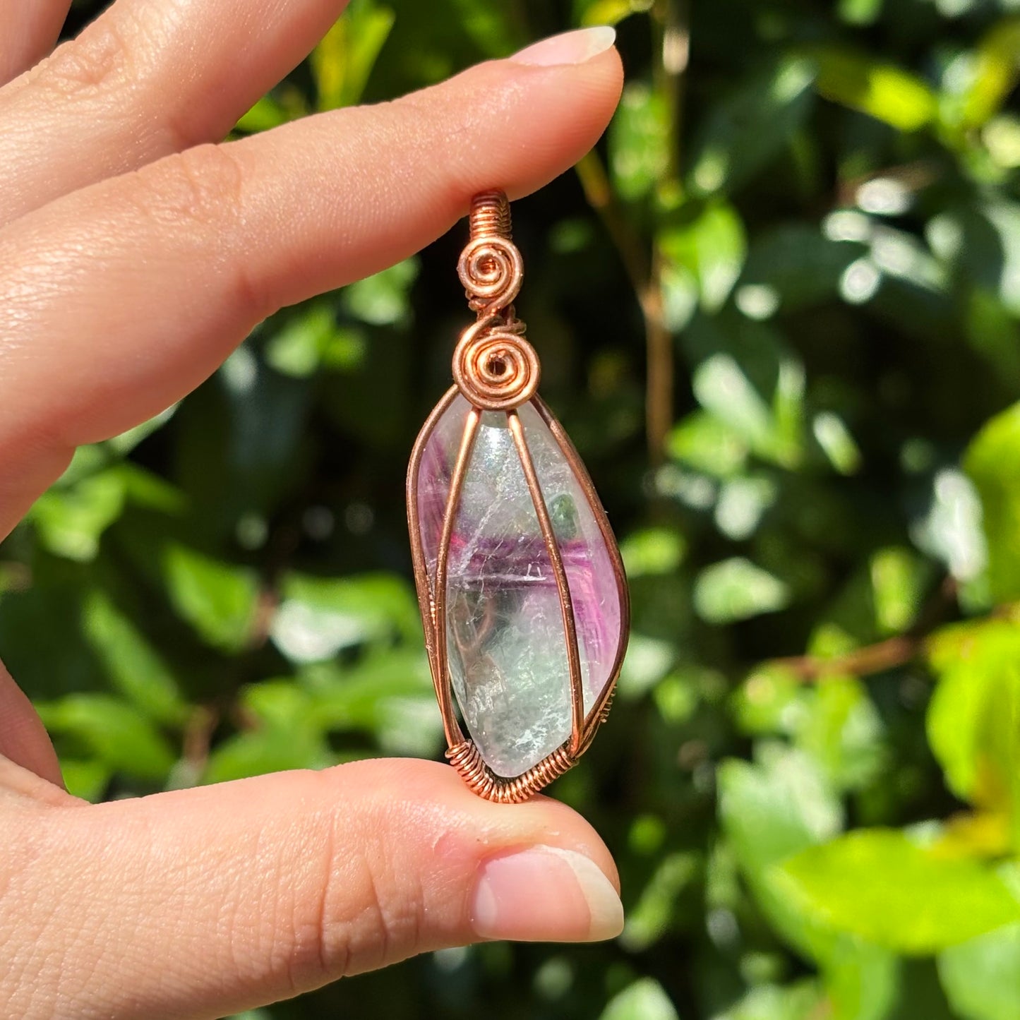 fluorite pendant (reversible)