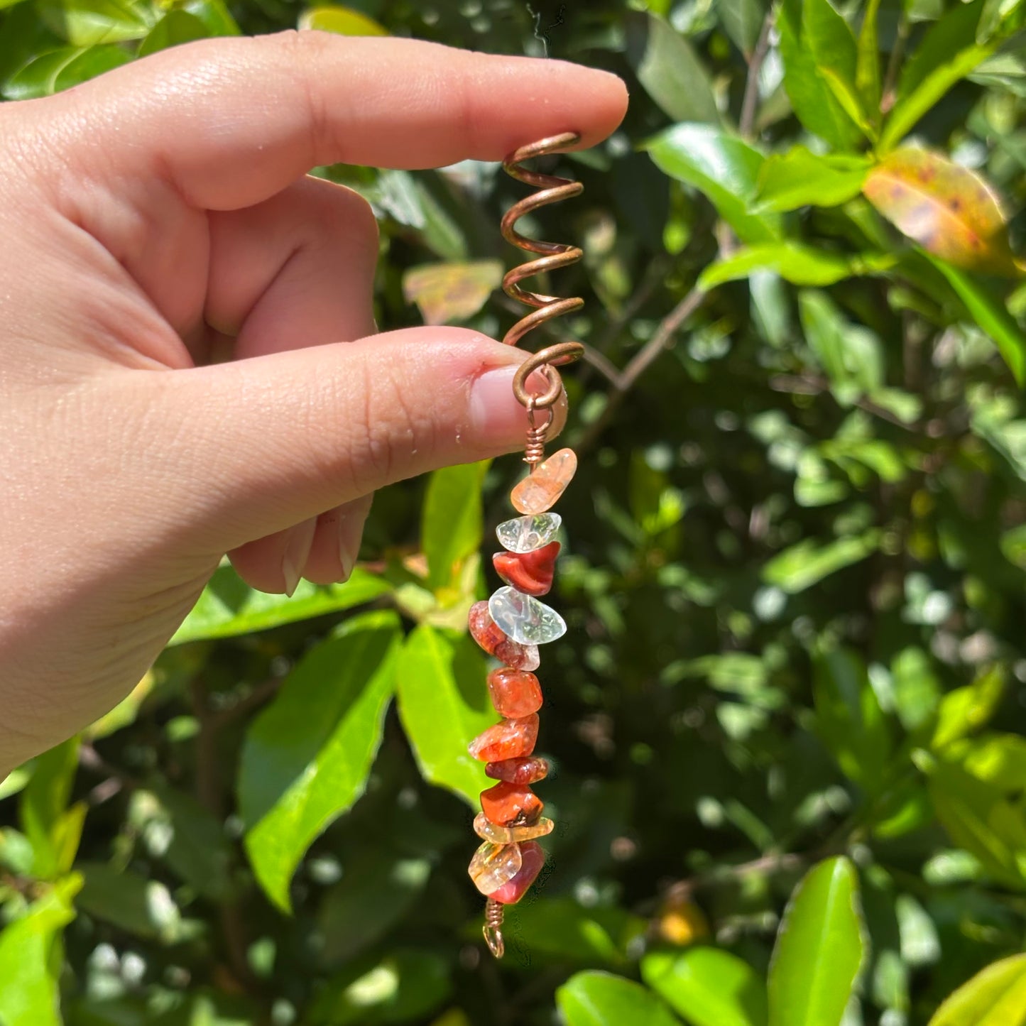 Fire quartz Hair cuff
