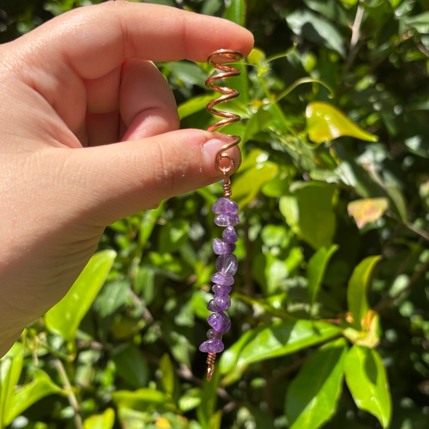 Amethyst Hair cuff