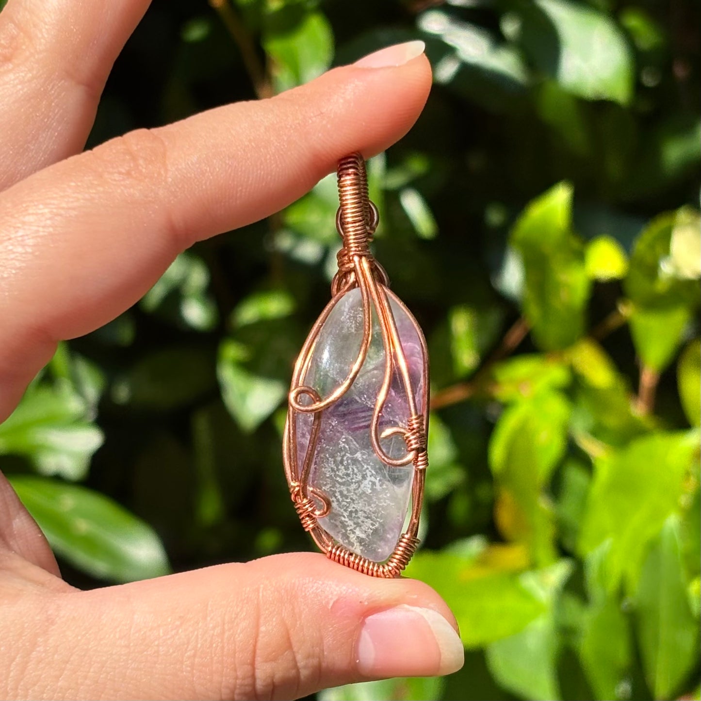 fluorite pendant (reversible)