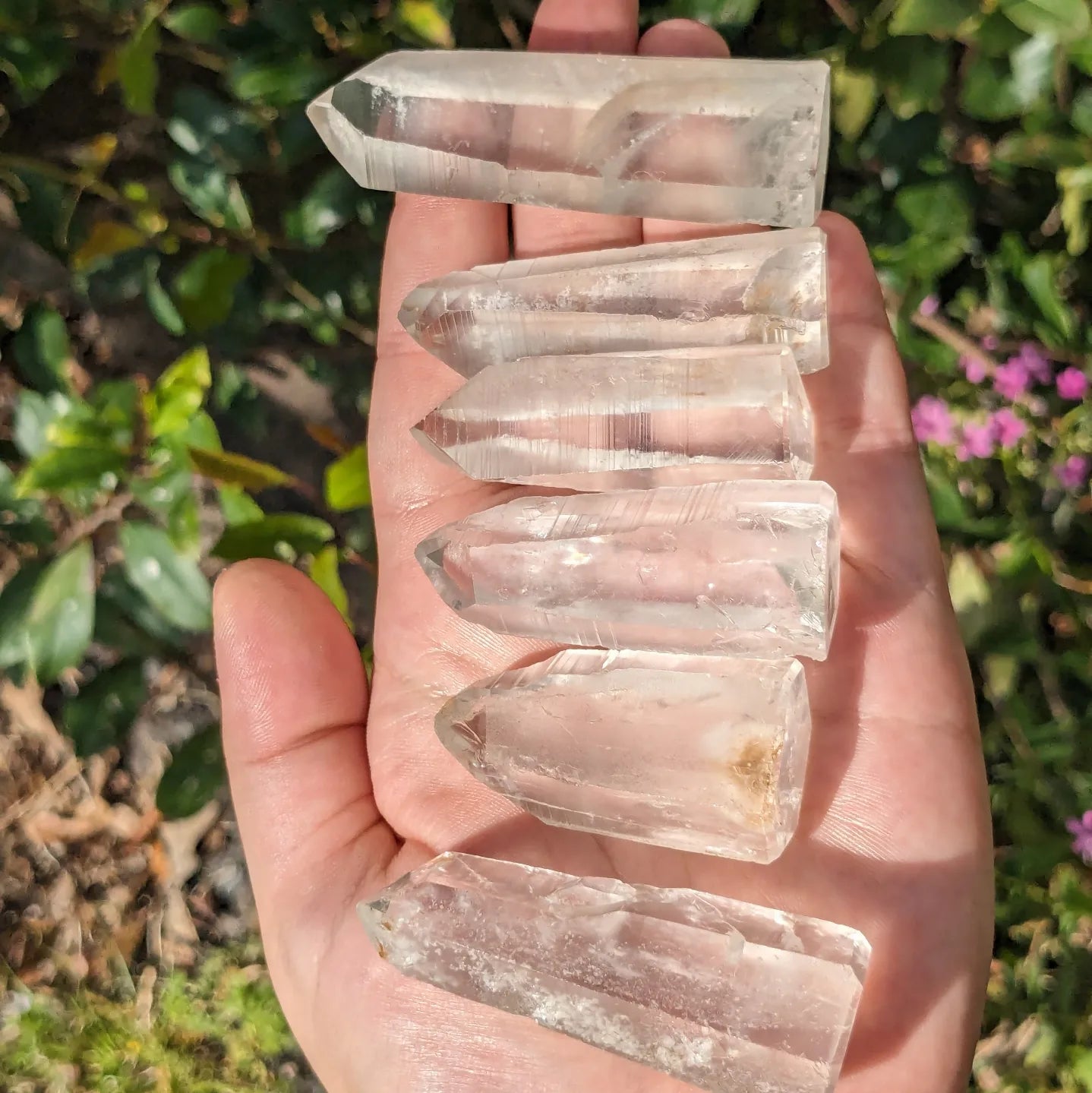Lemurian clear quartz towers