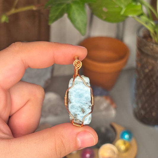 Larimar pendant