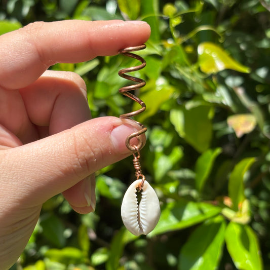 Cowire shell Hair cuff