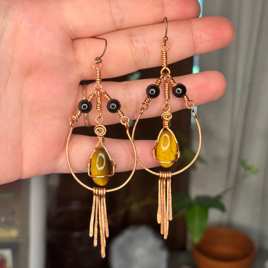 Custom fringe earrings (made to order)