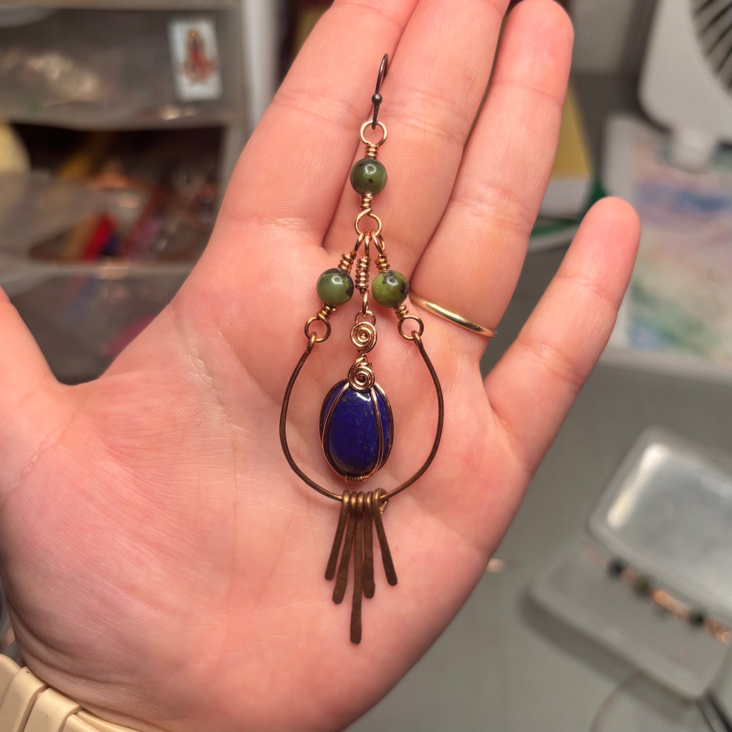 Custom fringe earrings (made to order)