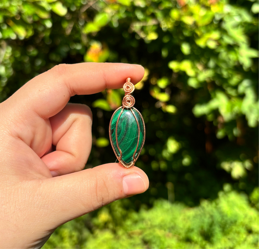 Malachite pendant