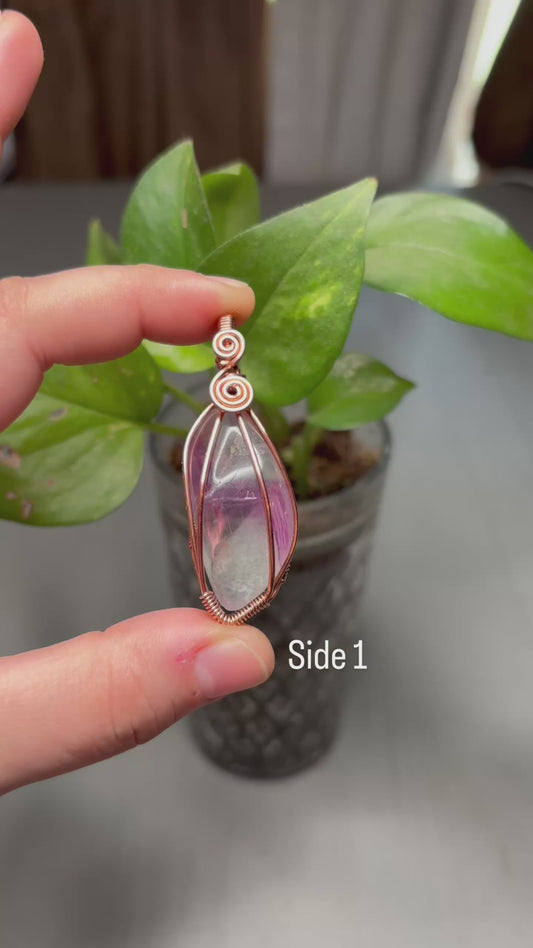 fluorite pendant (reversible)