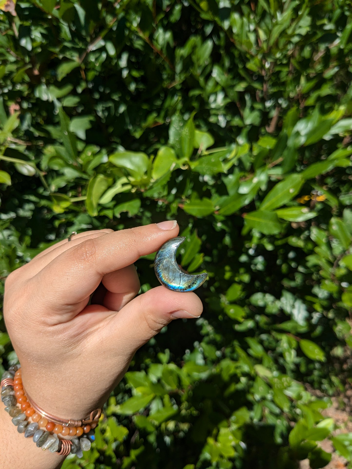 Labradorite moons